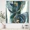 Designart - Mettalic Indigo and Gold II - Posh & Luxe Premium Canvas Wall Art